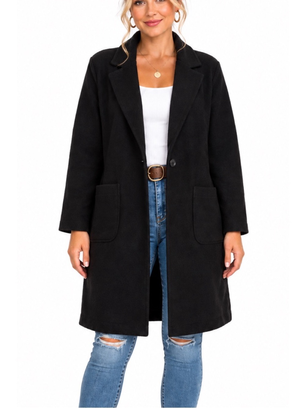 Magaschoni Knit Long Jacket- XL